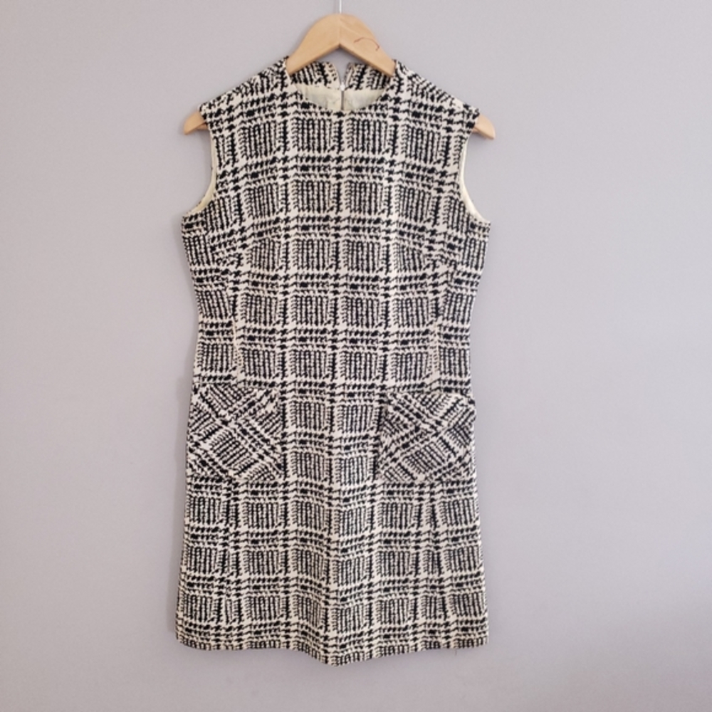Vintage Black and‎ white plaid dress